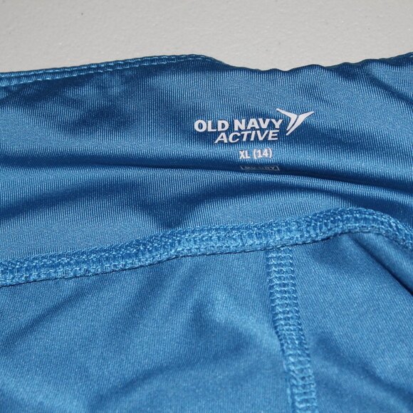 Blue  Go Dry Elevate Old Navy Leggings Size XL 14  New - Picture 3 of 5
